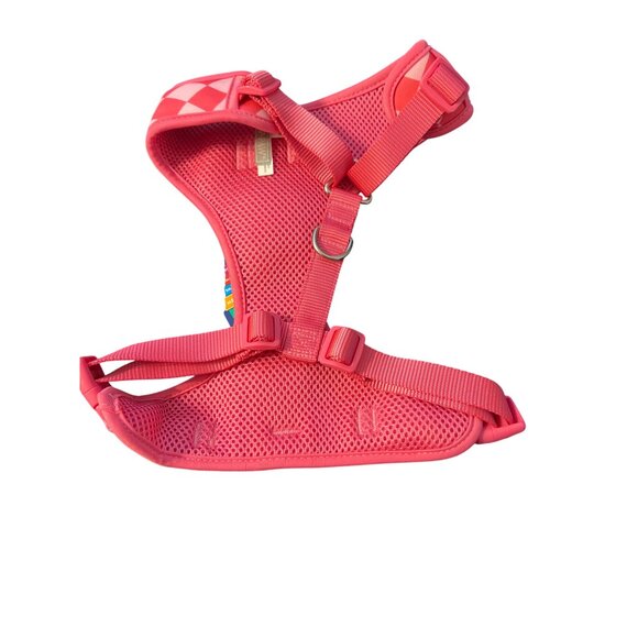 Top-Paw Pink Checkered Adjustable Fashion Comfort Dog Harness Size Medium NWT - Picture 3 of 5